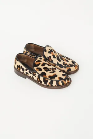 Beige & Black Textured Loafer