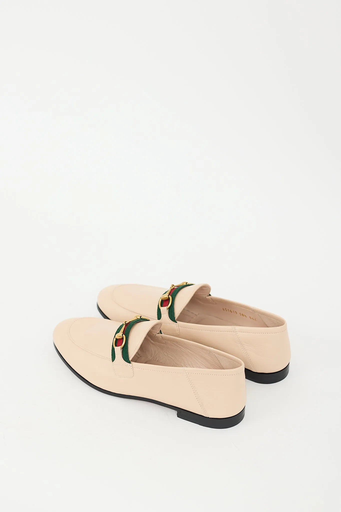 Beige Leather Web Convertible Loafer