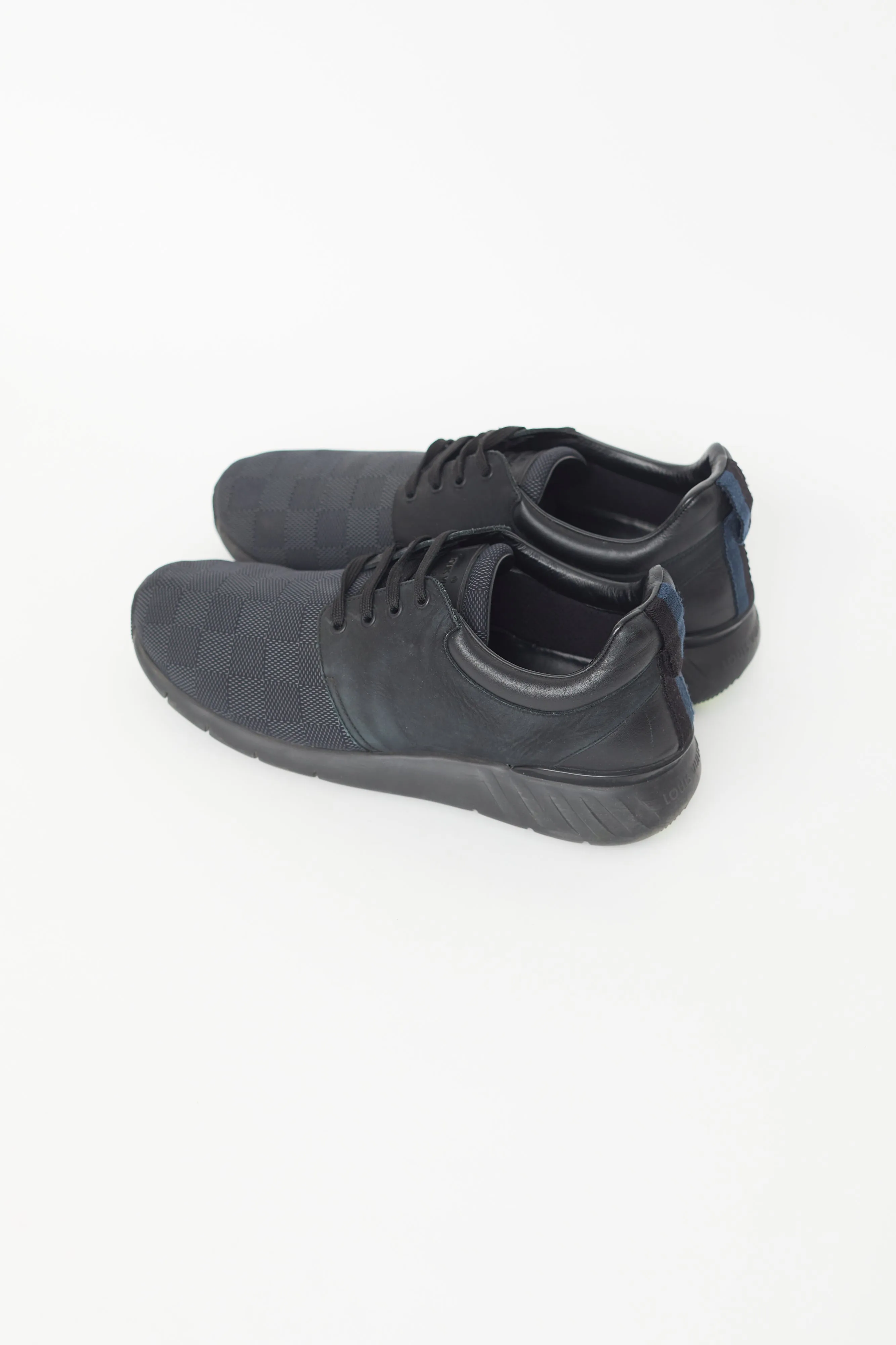Black Fastlane Damier Knit Sneaker