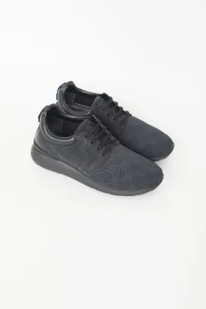 Black Fastlane Damier Knit Sneaker
