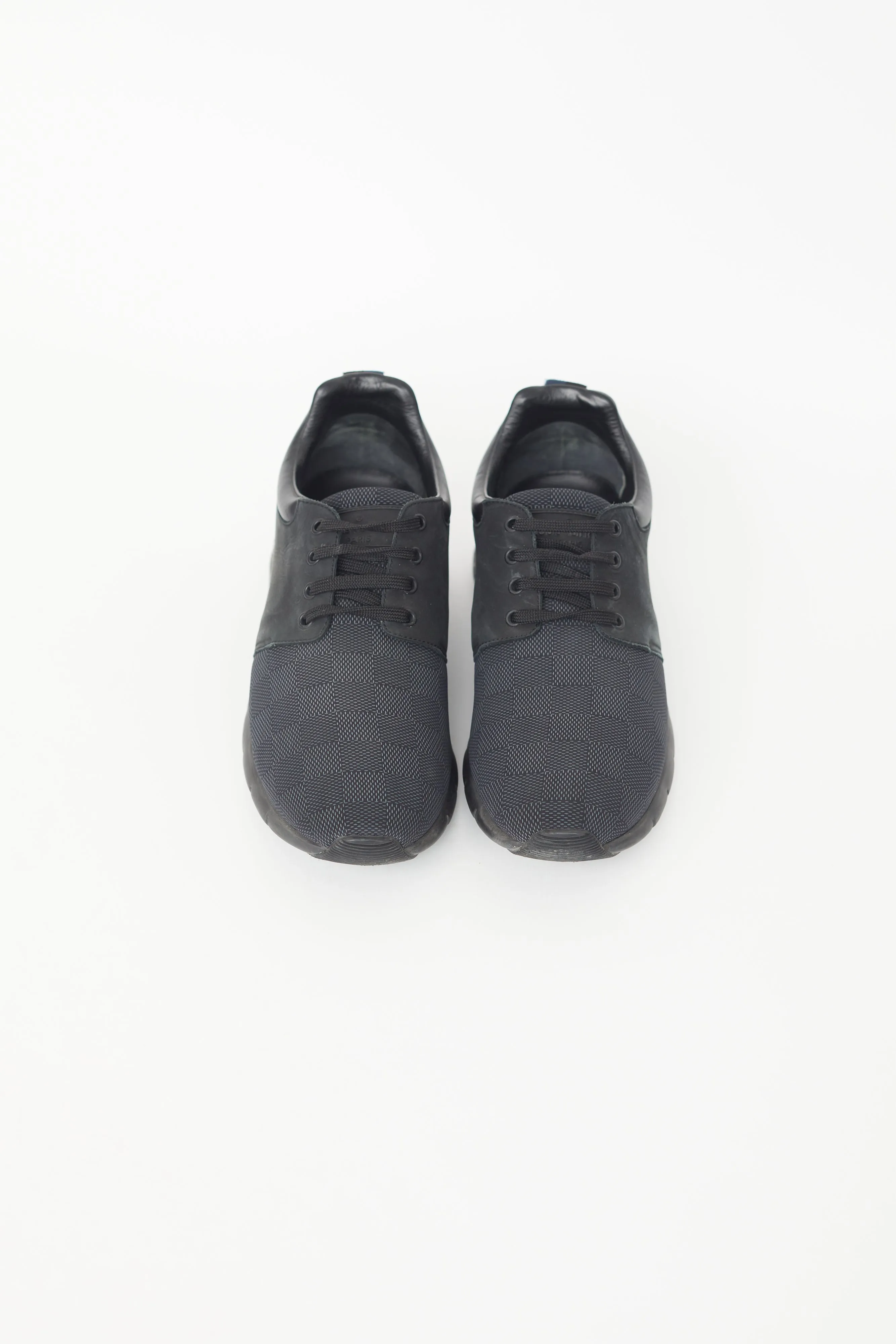 Black Fastlane Damier Knit Sneaker