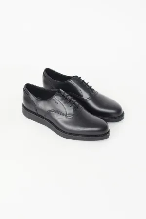 Black Leather Oxford