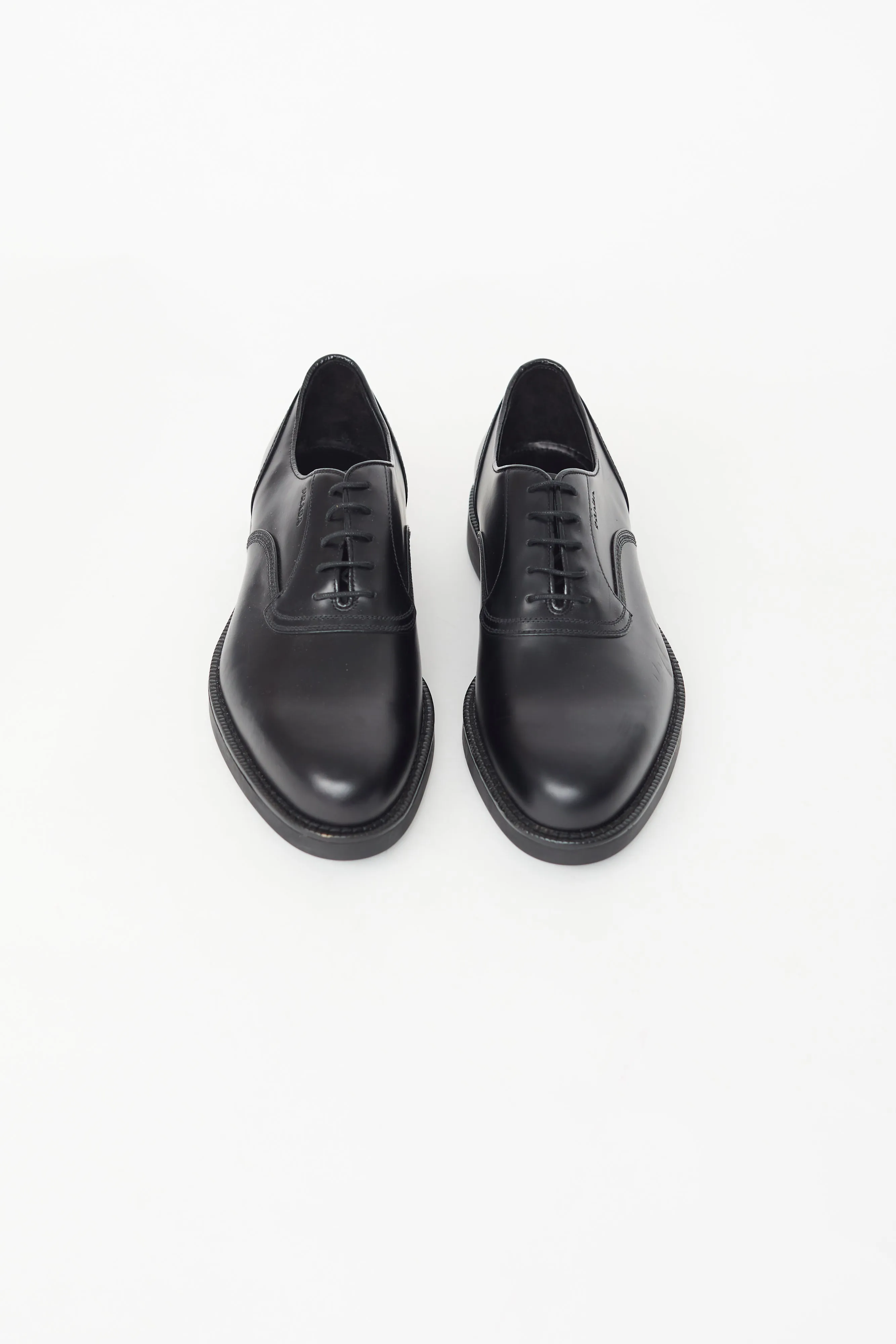 Black Leather Oxford