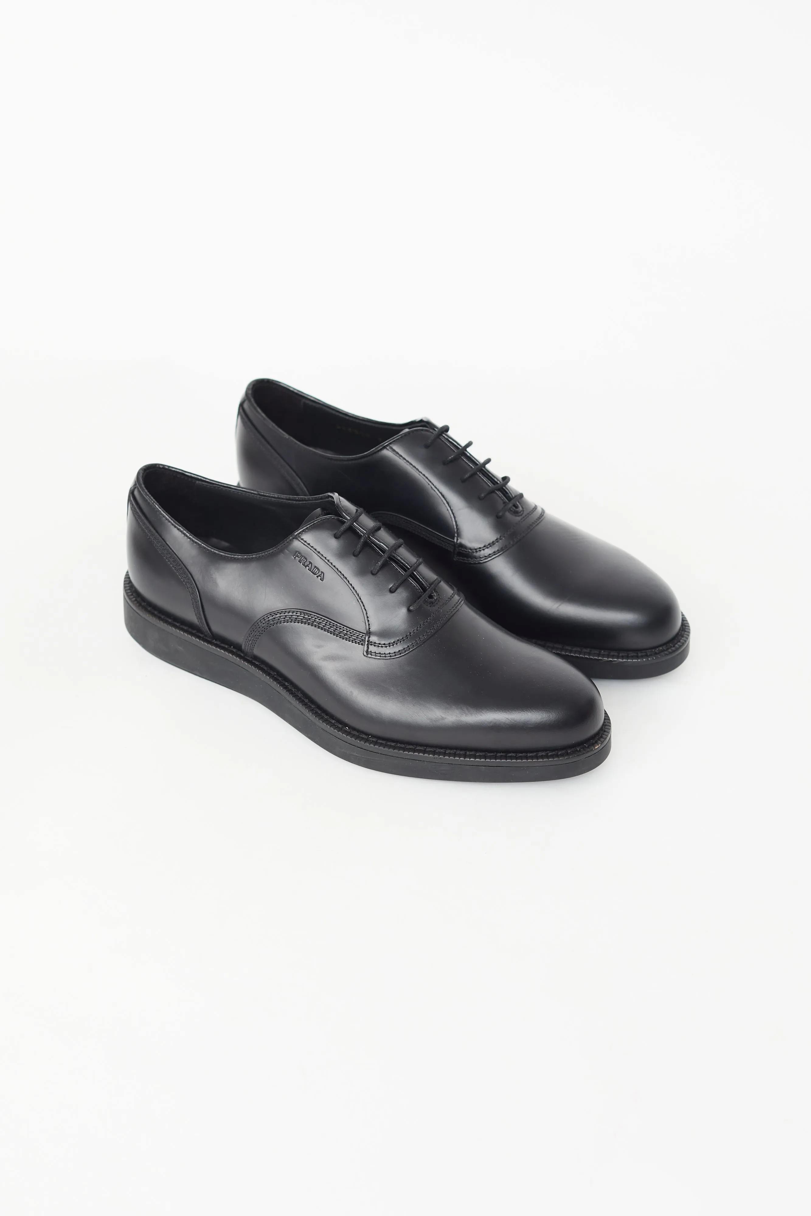 Black Leather Oxford