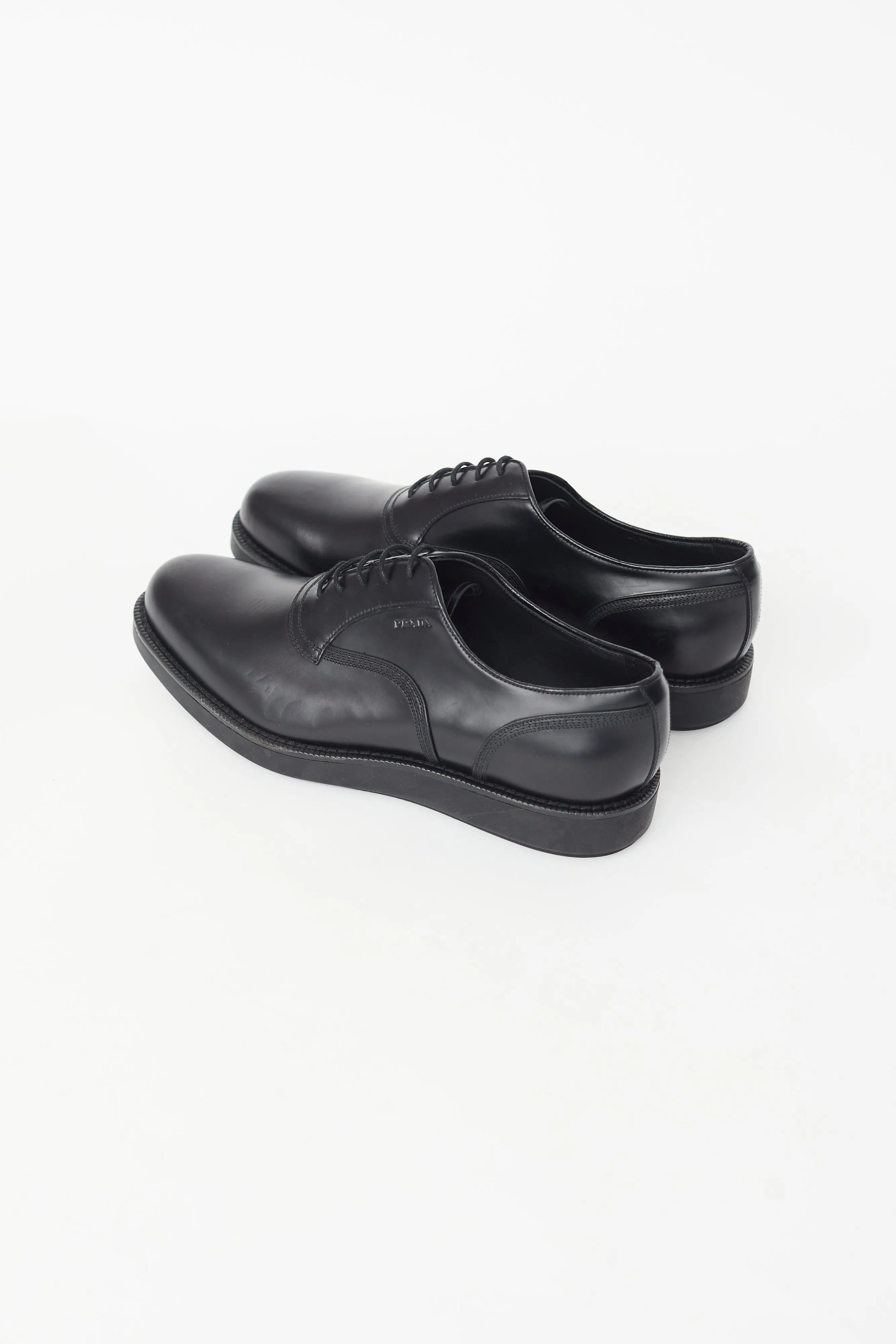 Black Leather Oxford