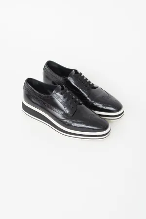 Black Platform Brogue