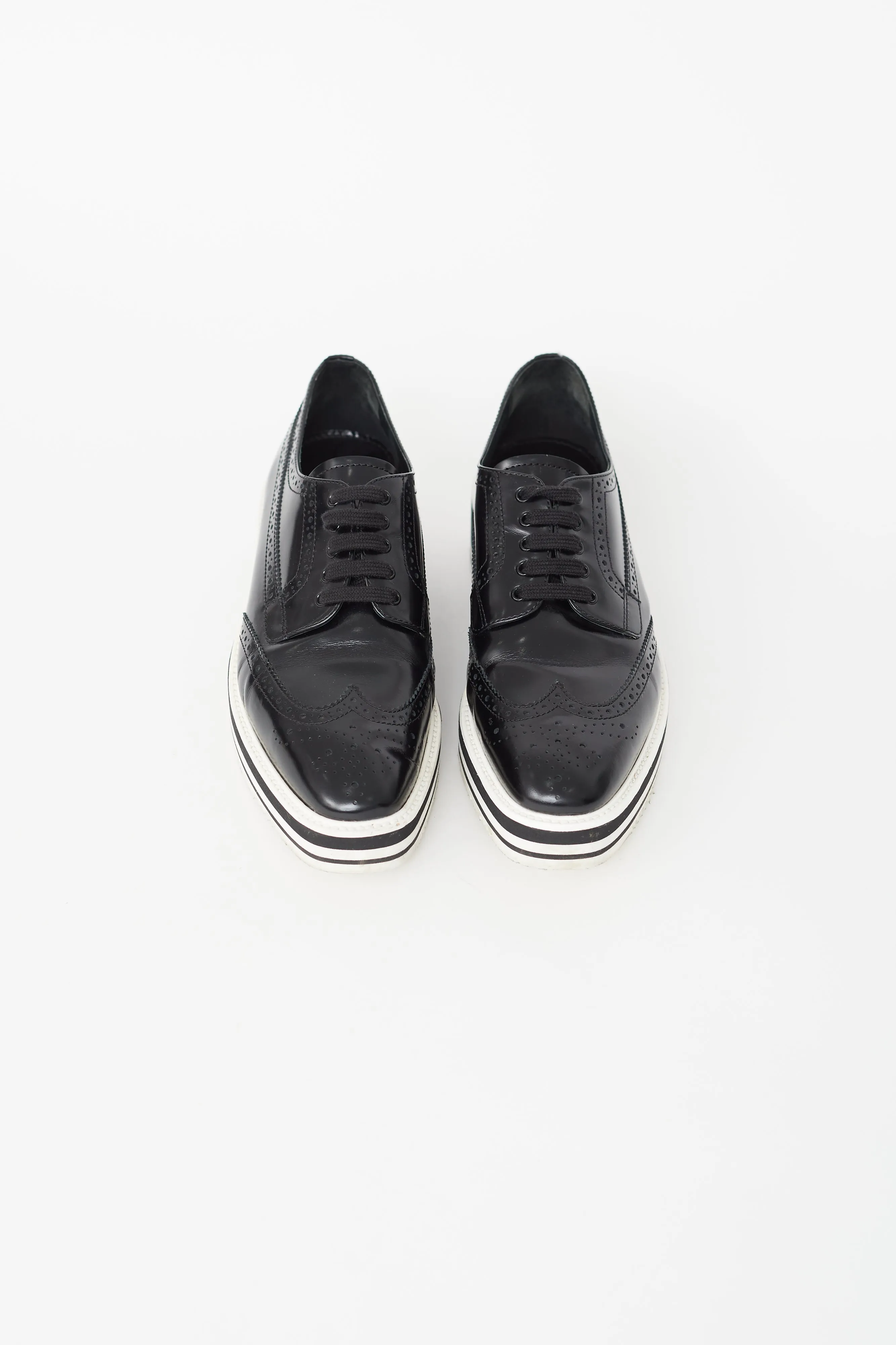 Black Platform Brogue