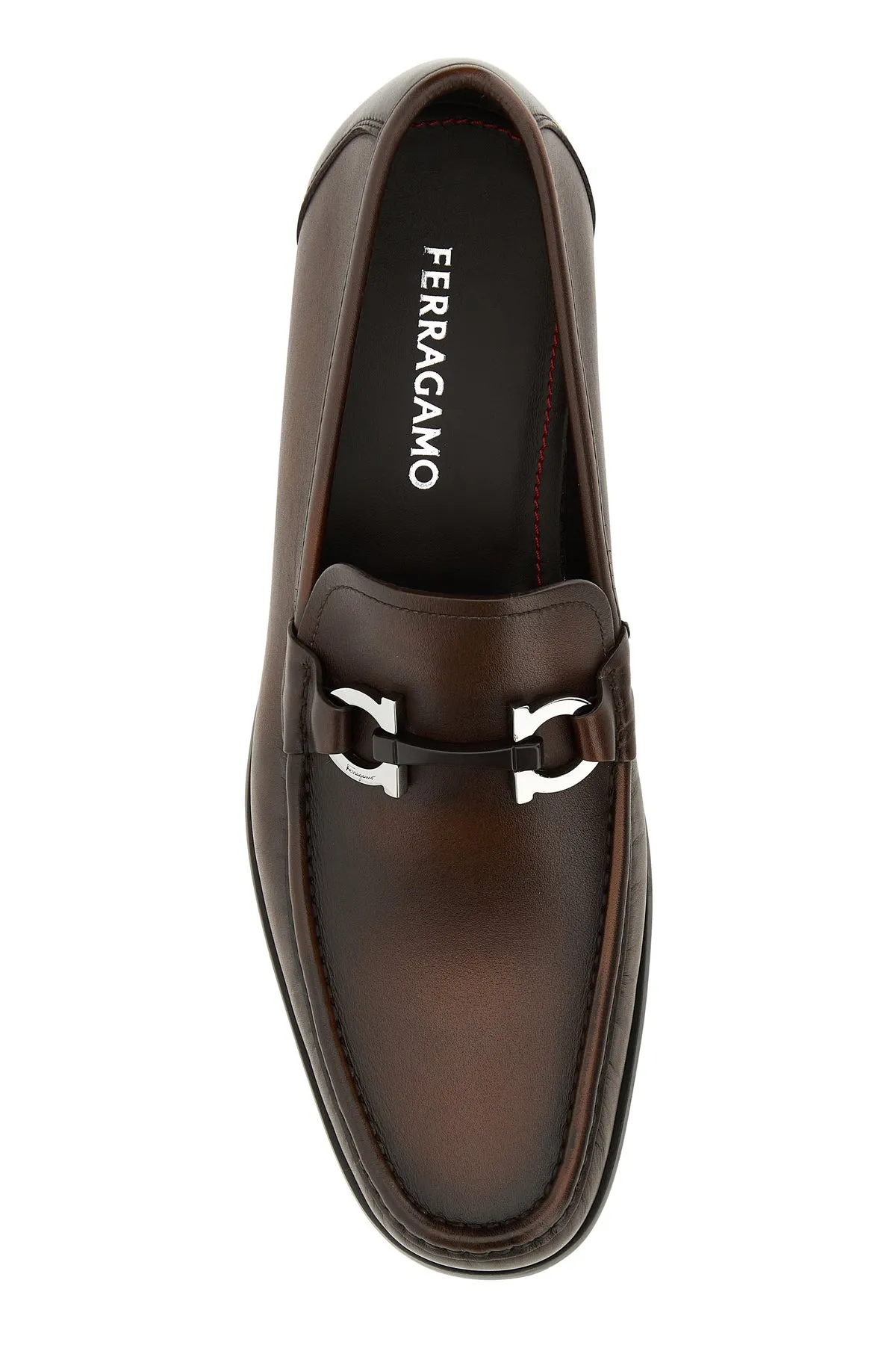Brown leather Grandioso loafers