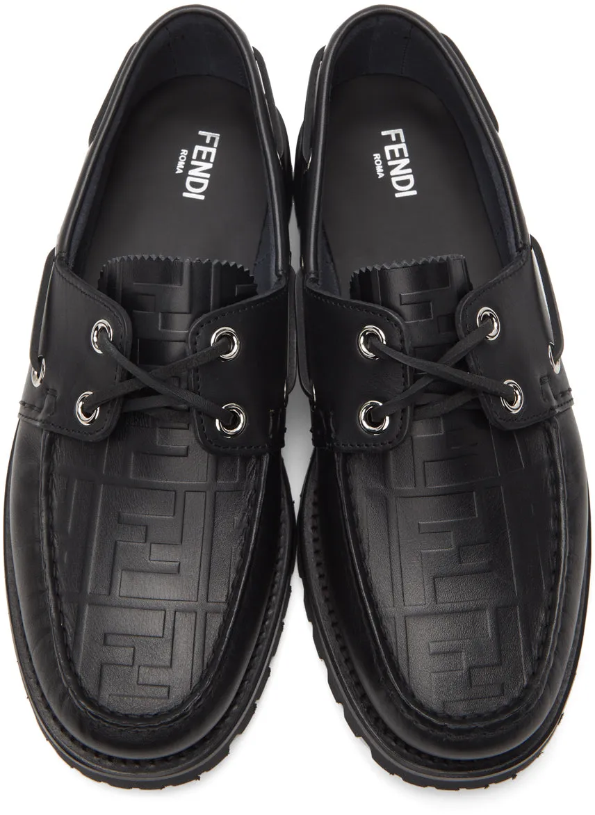 Fendi Black 'Forever Fendi' Loafers