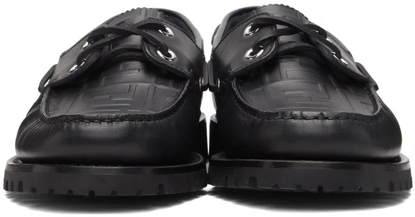 Fendi Black 'Forever Fendi' Loafers