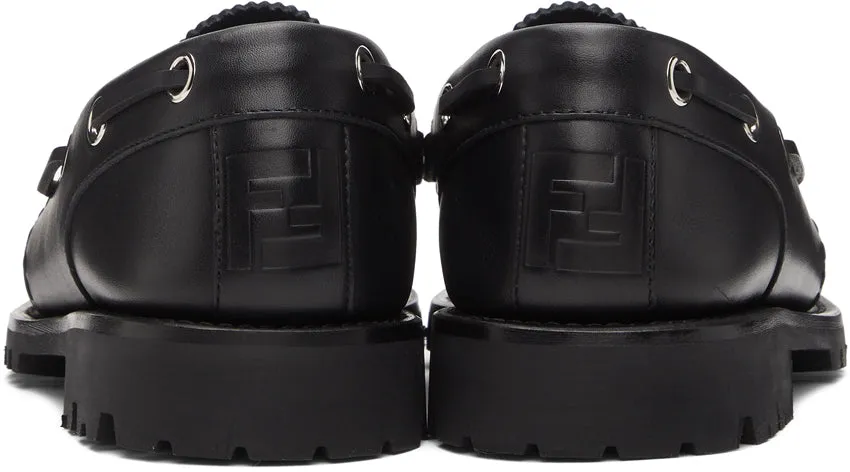 Fendi Black 'Forever Fendi' Loafers
