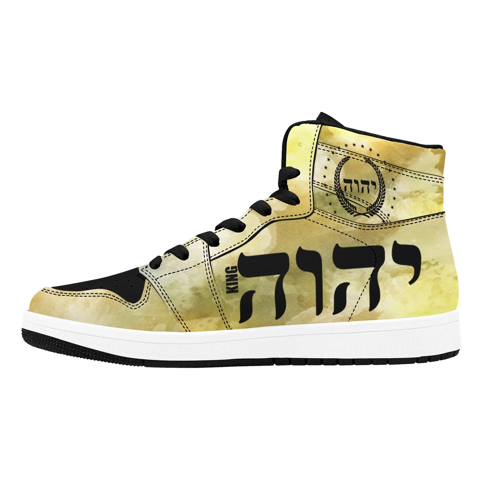 KING YAHWEH (LUSTER) Men's High-Top Sneakers