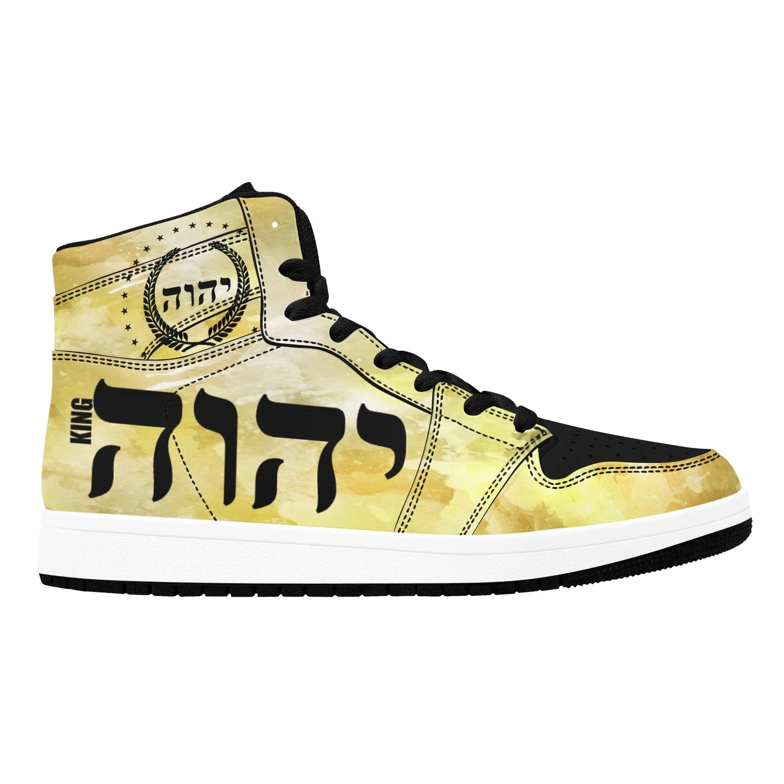 KING YAHWEH (LUSTER) Men's High-Top Sneakers