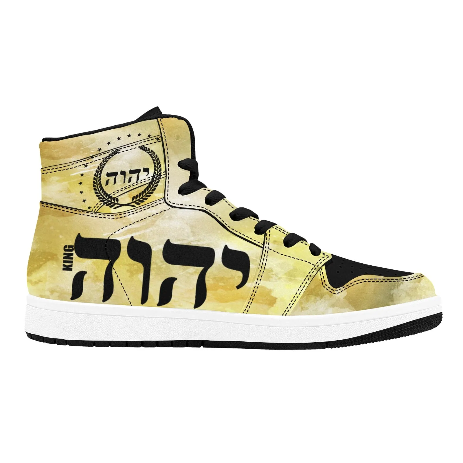 KING YAHWEH (LUSTER) Men's High-Top Sneakers